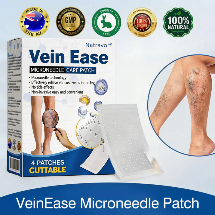 🇦🇺👨‍⚕️✅ Natravor® VeinEase Microneedle Care Patch ⚡ Fast Comfort, Lasting Leg Support