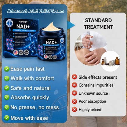 🔥Official Store:  🦵𝐍𝐚𝐭𝐫𝐚𝐯𝐨𝐫™ NAD+ Advanced Anti-Aging Joint Relief Cre am (Specially for mature adults & recommended for daily joint care)🔥𝑳𝒂𝒔𝒕 𝒅𝒂𝒚 𝒑𝒓𝒐𝒎𝒐𝒕𝒊𝒐𝒏 7𝟎% 𝒐𝒇𝒇
