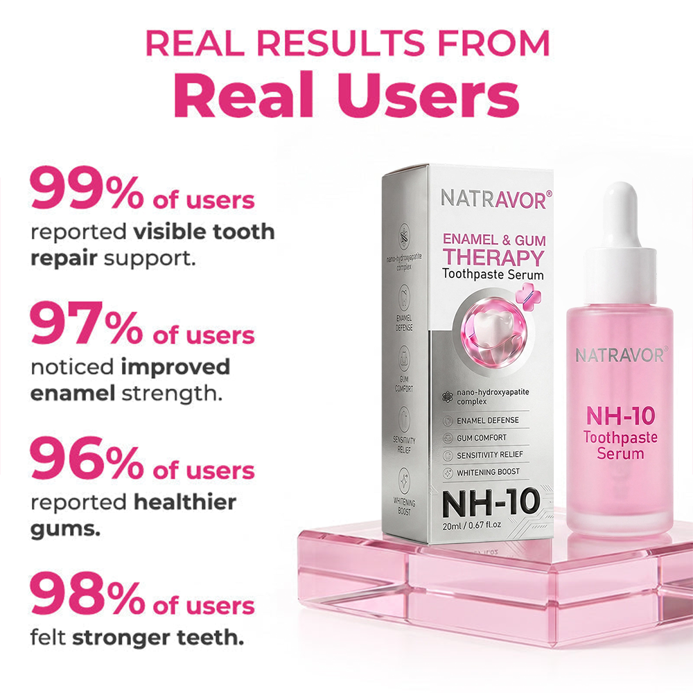 🎁 Only 5 bottles left! 50% OFF today! Restore a cleaner, stronger-looking smile with Natravor® NH-10. Say goodbye to stains, sensitivity & buildup — don’t miss this offer!