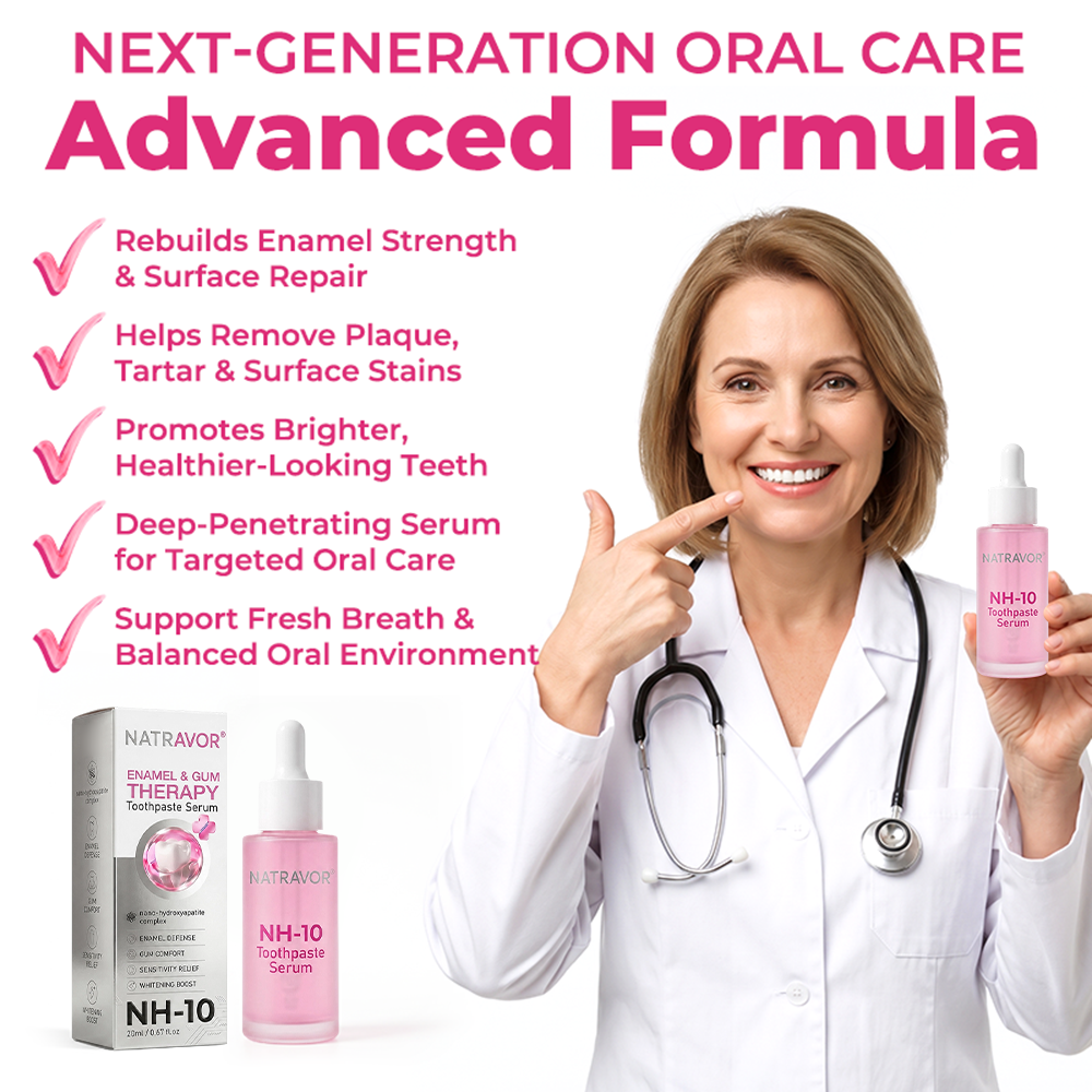 🎁 Only 5 bottles left! 50% OFF today! Restore a cleaner, stronger-looking smile with Natravor® NH-10. Say goodbye to stains, sensitivity & buildup — don’t miss this offer!